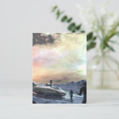 Zwillingssonnenwelt Postkarte (Stehend Vorderseite)