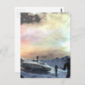 Zwillingssonnenwelt Postkarte (Vorne/Hinten)