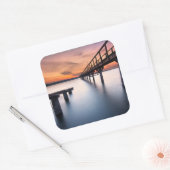 Zwillingsspits Quadratischer Aufkleber (Umschlag)