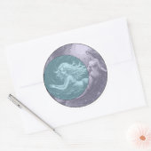 Zwillingssymbole Runder Aufkleber (Umschlag)