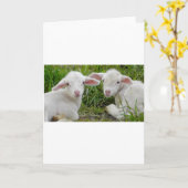 Zwillingstier des Lamms Karte (Gelbe Blume)