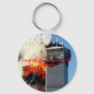 Zwillingsturm, Land der freien Zuhause des Brave Schlüsselanhänger