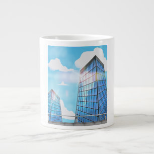 Zwillingsturm Wolkenkratzer Jumbo-Tasse