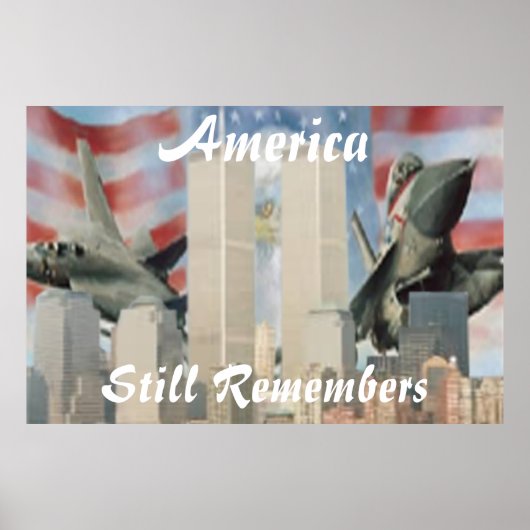 Zwillingstürme 9/11 Remembrance Poster (Vorne)