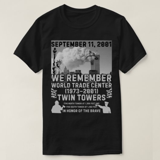 Zwillingstürme 9/11 T-Shirt (Design vorne)