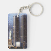 Zwillingstürme des World Trade Center Schlüsselanhänger (Rückseite)