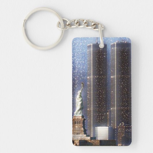 Zwillingstürme des World Trade Center Schlüsselanhänger (Vorderseite)