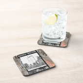 Zwillingstürme Getränkeuntersetzer (Rechte Seite)