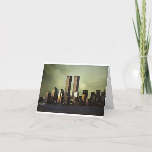 Zwillingstürme Karte (Vorderseite)