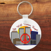 Zwillingstürme Kunstgeschenke für alle Altersgrupp Schlüsselanhänger (Vorderseite)