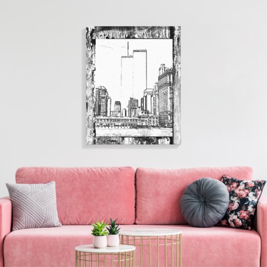 Zwillingstürme Leinwanddruck (Insitu (Wohnzimmer))