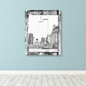 Zwillingstürme Leinwanddruck (Insitu (Holzboden))