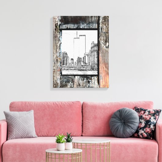 Zwillingstürme Leinwanddruck (Insitu (Wohnzimmer))