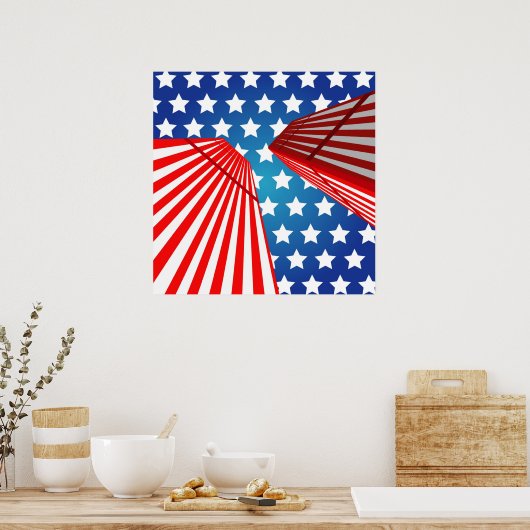 Zwillingstürme Poster (Küche)