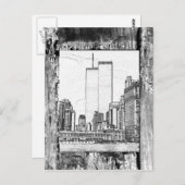 Zwillingstürme Postkarte (Vorne/Hinten)