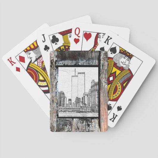 Zwillingstürme Spielkarten (Rückseite)