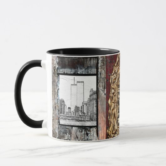 Zwillingstürme und letzte ruhige Lage Tasse (Links)