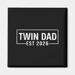 Zwillingsvater Mutter Zwillinge Grafische Kunst Magnet