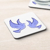 Zwillingsvögel Harmonischer Untersetzer (Linke Seite)