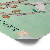 Zwillingsvögel im Zweigplakat Poster (Ecke)