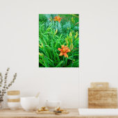 ZwillingTaglilien Poster (Küche)