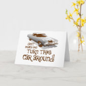 Zwing mich nicht, dieses Auto umzudrehen Karte (Gelbe Blume)