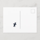 Zwing mich nicht, es zu tun - Funny Voodoo Doll Postkarte (Rückseite)