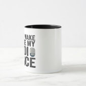 Zwing mich nicht, mein Radio Voice Funny Geschenk  Tasse (Zentrum)