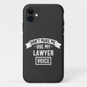 Zwing mich nicht, meine Anwältin zu benutzen Case-Mate iPhone Hülle