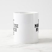 Zwing mich nicht, meine französische Stimme zu ver Jumbo-Tasse (Vorderseite)