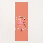 Zwing mich nicht, meine Füße in rosa Flamingo-Gesc Yogamatte (Vorderseite)