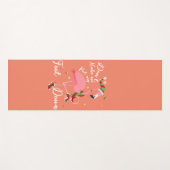 Zwing mich nicht, meine Füße in rosa Flamingo-Gesc Yogamatte (Vorderseite (Horizontal))