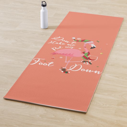 Zwing mich nicht, meine Füße in rosa Flamingo-Gesc Yogamatte (Beispiel)