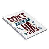 Zwing mich nicht, meine Personalstimme zu verwende Notizblock (Rechte Seite)