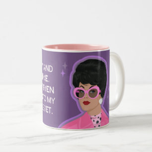 Zwing mich nicht, meine Reserven anzubrechen! Zweifarbige Tasse