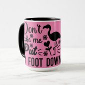 Zwing mich nicht, meine Tasse zu verlegen (Vorderseite Links)