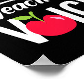 Zwing mich nicht, meinen Lehrer Voice Funny Teache Poster (Ecke)