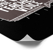 Zwing mich nicht, meinen Lehrer Voice Funny Teache Poster (Ecke)