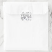 Zwingerkleidung Runder Aufkleber (Tasche)