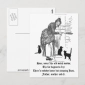 Zwinkerhexe Kinderreim Postkarte (Vorne/Hinten)