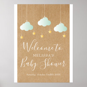 Zwinkern Zwinkern Baby Shower / Sprinkle Willkomme Poster