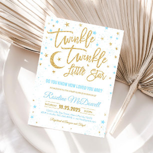 Zwinkern Zwinkern Kleiner Stern Baby Shower Einlad Einladung