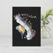 Zwinkern Zwinkern Kleiner Vogel Einladung (Stehend Vorderseite)