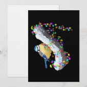 Zwinkern Zwinkern Kleiner Vogel Einladung (Vorne/Hinten)