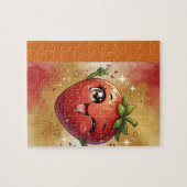 Zwinkernd Erdbeere Puzzle (Horizontal)