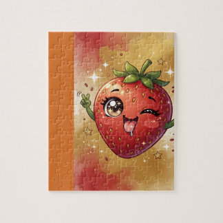 Zwinkernd Erdbeere Puzzle
