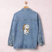 Zwinkernden Winterkatze Jeansjacke (Hangar)