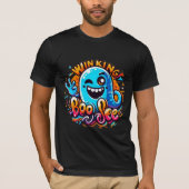Zwinkerndes Boo Jee Gespenst T-Shirt (Vorderseite)