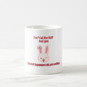 Zwinkerndes Kaninchen – Tierische Power-Designs Kaffeetasse
