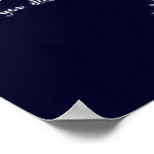 Zwinkle, zwinkle, kleiner Stern Poster (Ecke)